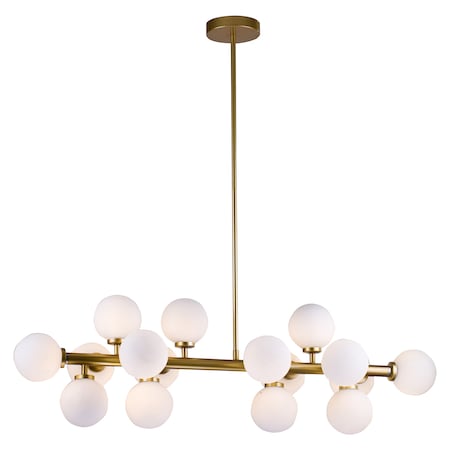 Bethel Milk White Glass Globe With A Gold Frame Light Fixture, 675455 MU29